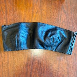 Vintage Versace Leather Bandeau top size XS